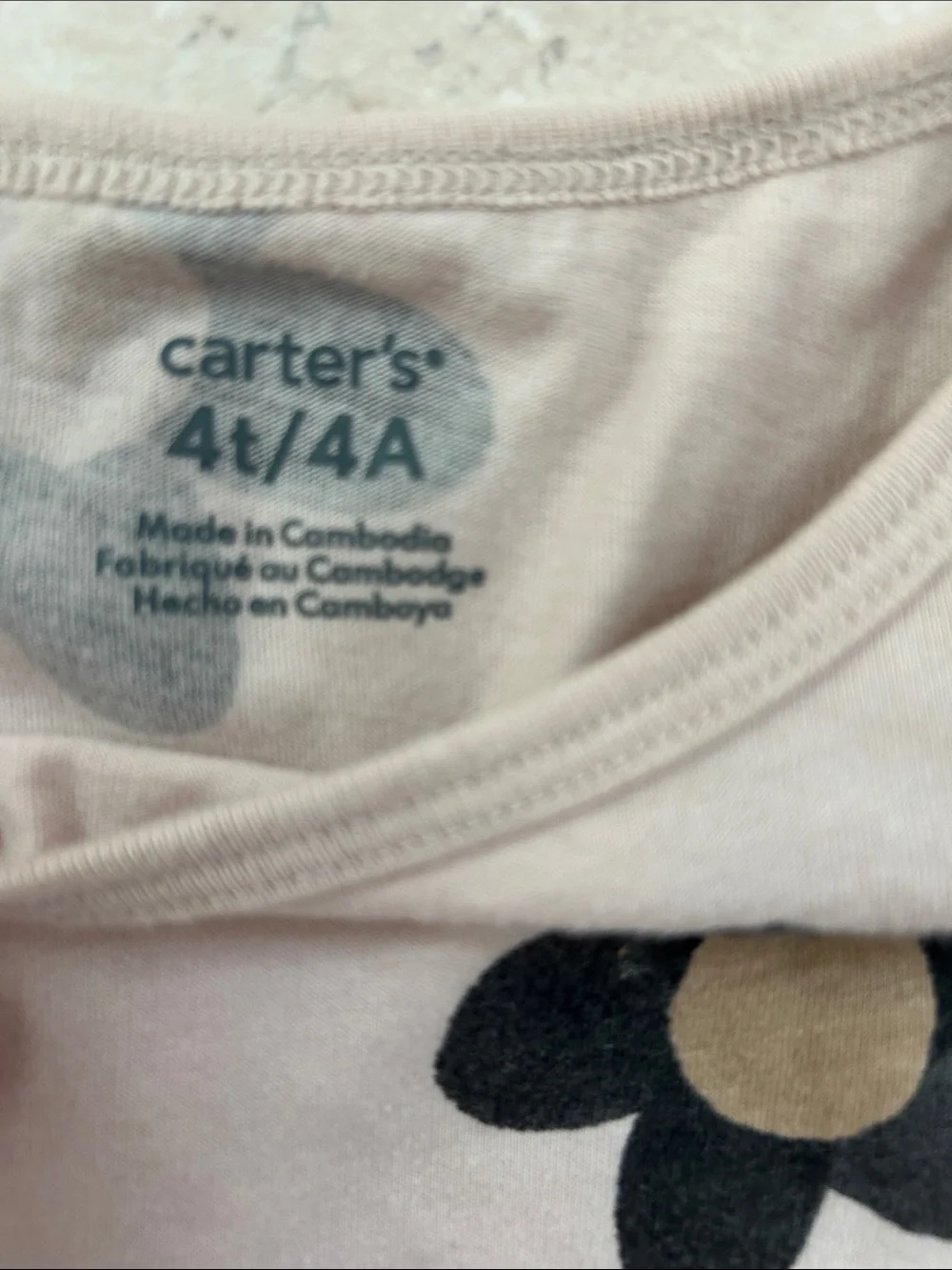 FLOWER POWER Carter’s size 4T matching set